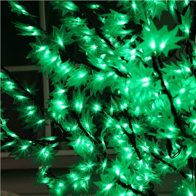 Светодиодное дерево «Клён» 2 м, 900 LED, постоянное свечение, 220 В, свечение зелёное