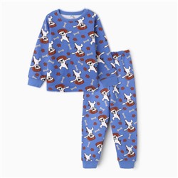Пижама для мальчика, НАЧЁС, цвет васильковый, рост 110 см