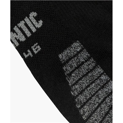 Мужские носки укороченные Atlantic, 1 пара в уп., хлопок, черные, MC-004