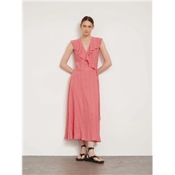 Платье приталенного кроя  цвет: Красный PL1397/tatis | купить в интернет-магазине женской одежды EMKA