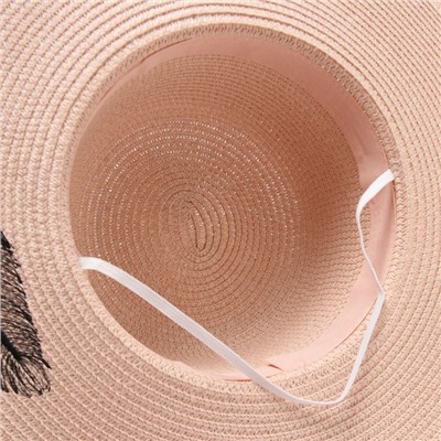Шляпа женская MINAKU, цвет розовый, р-р 58