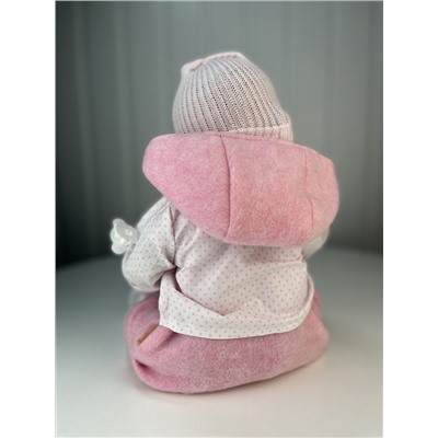 Пупс Марина, в розовом худи и шапочке, 47 см , арт. 46210