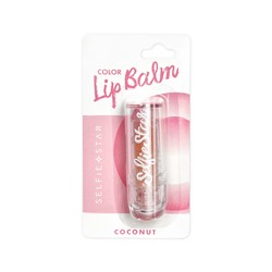 SELFIE STAR Бальзам-тинт для губ АРОМАТ КОКОСА Color Chancing Crystal Lip Balm Coconut, 3,4 гр