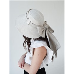 Л24-9 шляпа для женщин НАТАЛИ шарф натуральный серый