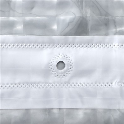 Штора для ванны Доляна «Классика», 3D, 180×180 см, EVA