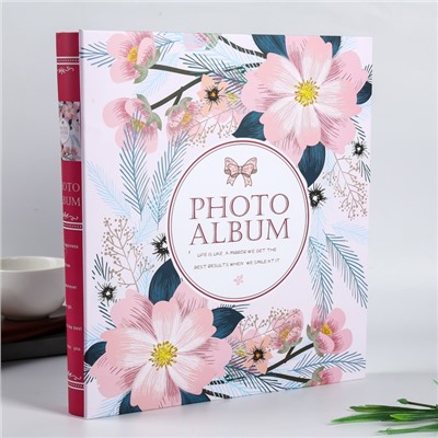 Фотоальбом на 500 фото 10х15 см "Крупные цветы" в коробке МИКС 33,5х30,5х5,5 см