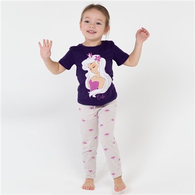 Пижама детская для девочки KAFTAN "Cute" рост 122-128 (34)