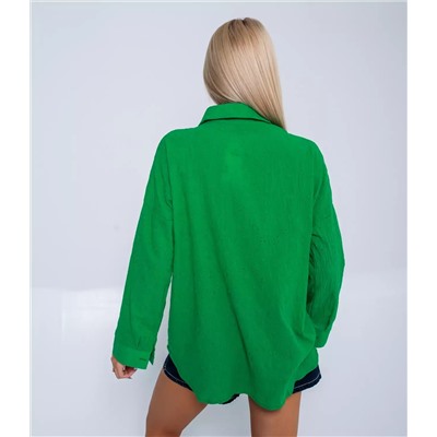 Рубашка #БШ1481, зеленый