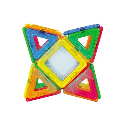 Магнитный конструктор MAGFORMERS 709007 Neon Led set