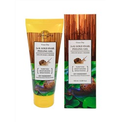 GRACE DAY - ПИЛИНГ ГЕЛЬ ДЛЯ ЛИЦА С КОЛОИДНЫМ ЗОЛОТОМ И МУЦИНОМ УЛИТКИ 24K GOLD SNAIL PEELING GEL, 100 ML