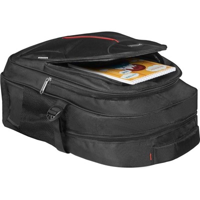 Сумка-рюкзак для ноутбука Defender Carbon 15.6", полиэстер, черный, органайзер 26077