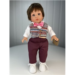 Кукла Джестито "Маленькие зубки", мальчик в брюках и жилетке, 38 см , арт. 12021