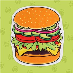 Полотенце пляжное «Гамбургер», 134 × 150 см, 100 % п/э