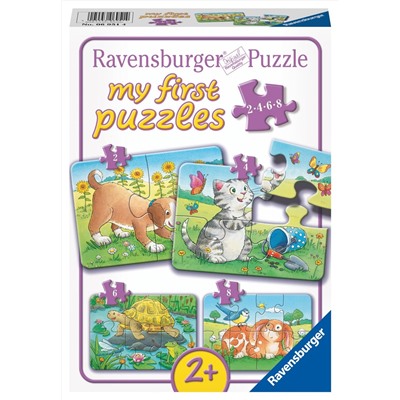 Набор пазлов Ravensburger «Милые животные», 2/4/6/8 эл.