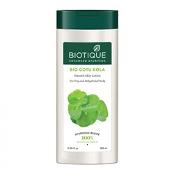 BIOTIQUE Gotu kola body lotion smooth skin Увлажняющий лосьон для тела с экстрактом центеллы азиатской  180мл