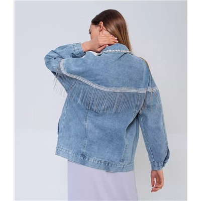 Джинсовая куртка #КТ30031, голубой