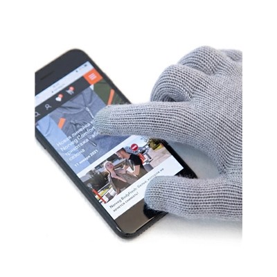 Перчатки детские Merino TEC Touch Screen, цвет серый меланж