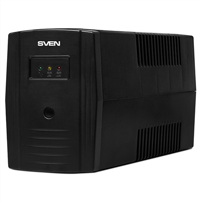 Источник бесперебойного питания Sven PRO 600, 2 розетки, 600ВA, 360Вт, черный