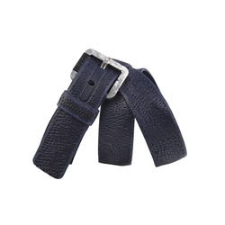 Кожаный синий мужской джинсовый ремень B40-871