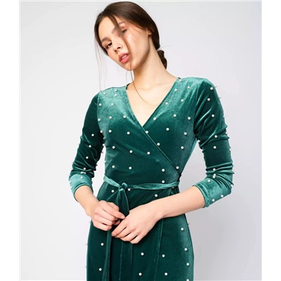 Платье #88831, зеленый