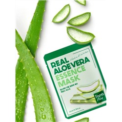 FARMSTAY - МАСКА ТКАНЕВАЯ ДЛЯ ЛИЦА С ЭКСТРАКТОМ АЛОЭ ВЕРА REAL ALOE VERA ESSENCE MASK, 23 ML