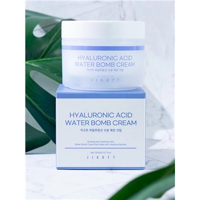 JIGOTT - КРЕМ ДЛЯ ЛИЦА УВЛАЖНЯЮЩИЙ С ГИАЛУРОНОВОЙ КИСЛОТОЙ HYALURONIC ACID WATER BOMB CREAM, 150 МЛ