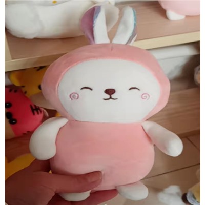 Мягкая игрушка "Sleepy rabbit", pink, 20 см