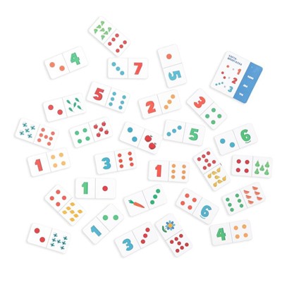 Настольная игра «Учимся считать, Математические домино. Узнаем цифры», 30 карт