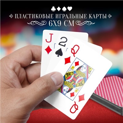 Карты игральные «Poker classic», 54 пластиковые карты, 18+