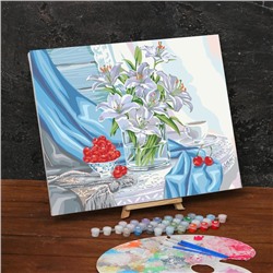 Картина по номерам на холсте с подрамником «Лилии» 40х50 см
