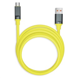 Цена за 3 шт. Кабель Smartbuy Bold, USB - micro-USB, экстрапрочный, 3A output, оплетка TPE, 1м, желтый