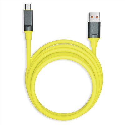 Цена за 3 шт. Кабель Smartbuy Bold, USB - micro-USB, экстрапрочный, 3A output, оплетка TPE, 1м, желтый