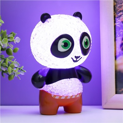 Ночник "Панда" LED RGB от батареек 3хLR44  7х7х11см