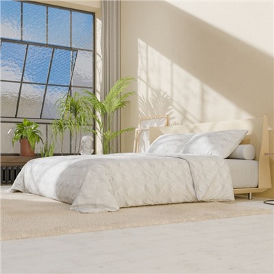 Постельное бельё LoveLife дуэт Texture: white, 143х215см-2шт,230х240см,50х70см-2шт, микрофибра, 110 г/м2