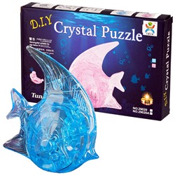 Yuxin 3D-Пазл "Рыбка" Голубая Crystal Puzzle
