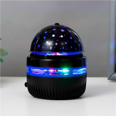 Ночник-проектор "Магический шар" LED USB черный 7,9х7,9х9,6 см