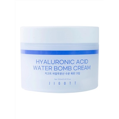 JIGOTT - КРЕМ ДЛЯ ЛИЦА УВЛАЖНЯЮЩИЙ С ГИАЛУРОНОВОЙ КИСЛОТОЙ HYALURONIC ACID WATER BOMB CREAM, 150 МЛ