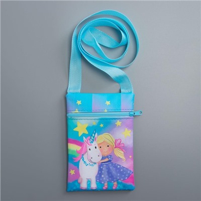 Детский подарочный набор Волшебство вокруг: сумка + брошь, цвет голубой,
