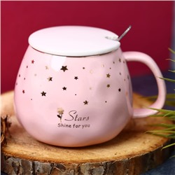 Кружка «Stars. Shine for you», pink (310 ml)