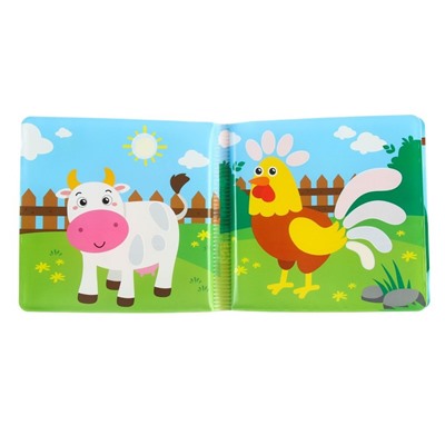 Книжка - раскраска для ванны «Рисуем пальчиками: животные фермы»