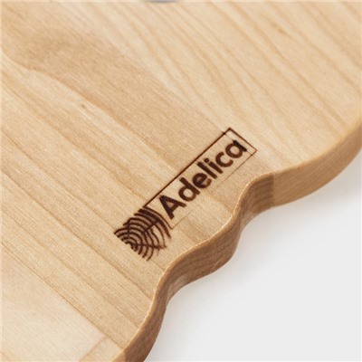 Менажница - тарелка деревянная Adelica «Зайчик», 20,5×11,5×1,8 см, берёза