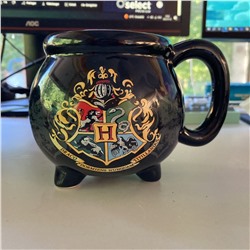 Гарри Поттер | 3D Кружка "Волшебный котел с гербом Хогвартса"