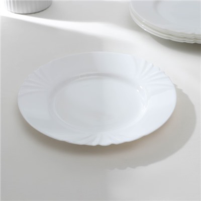 Набор обеденных тарелок Luminarc CADIX, d=25 см, стеклокерамика, 6 шт, цвет белый