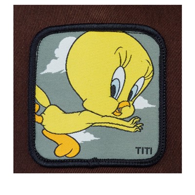 Бейсболка с сеточкой CAPSLAB арт. CL/LOO2/1/TIT1 Looney Tunes Tweety Pie (коричневый)