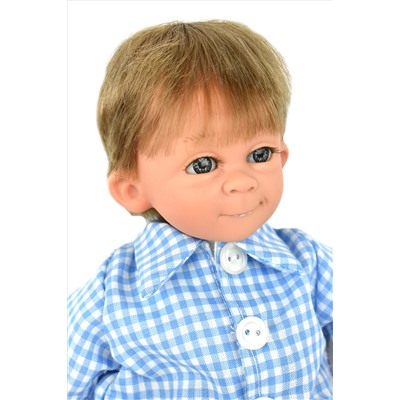 Кукла Джестито, мальчик в голубой рубашке, 28 см , арт. 11000C