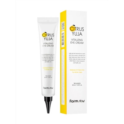 FARMSTAY - КРЕМ ДЛЯ ВЕК С ЭКСТРАКТОМ ЮДЗУ CITRUS YUJA VITALIZING EYE CREAM, 45 МЛ.