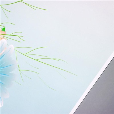 Наклейка пластик интерьерная цветная "Ромашки" 58х60 см