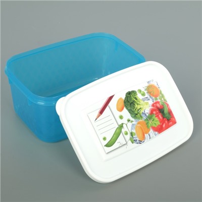 Контейнер для замораживания и хранения продуктов phibo «Кристалл», 1,3 л, с декором, цвет МИКС