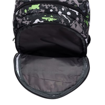 Рюкзак TORBER CLASS X, "Скейтбордисты" 45 х 32 х 16 см, универсальный, чёрный/серый