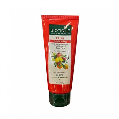 BIOTIQUE Bio fruit face pack Маска для лица на основе фруктовых соков 50г